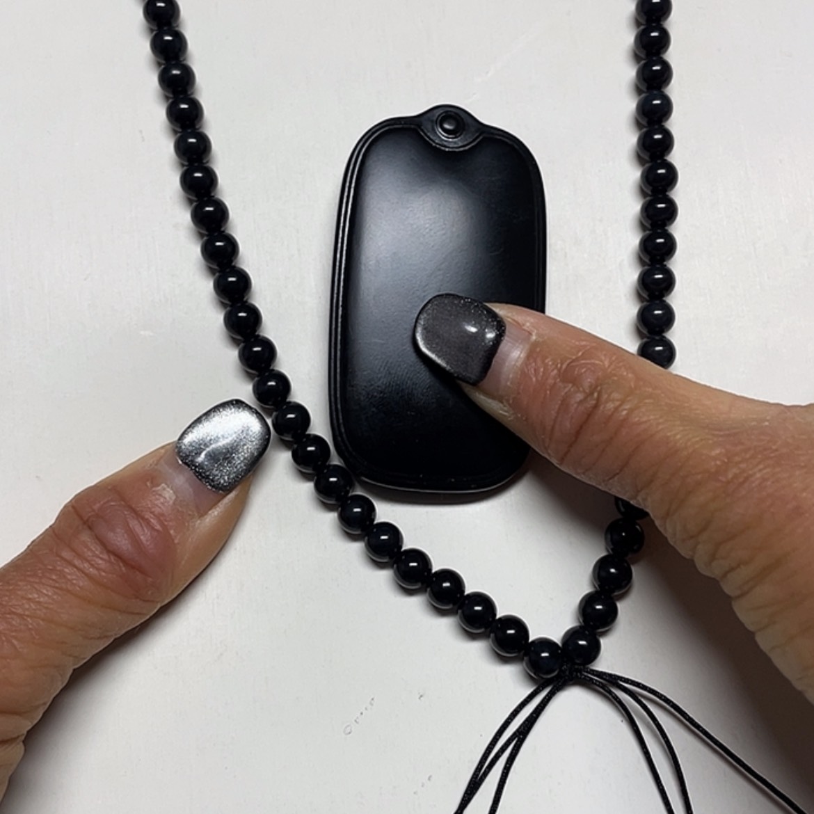 【闪购商品】和田玉套链未镶嵌清*黑青