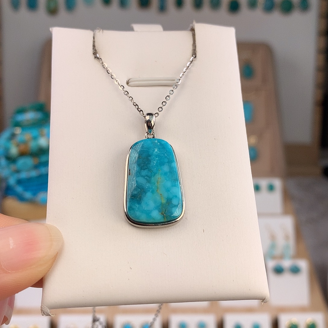 绿松石未镶嵌吊坠(不含链)