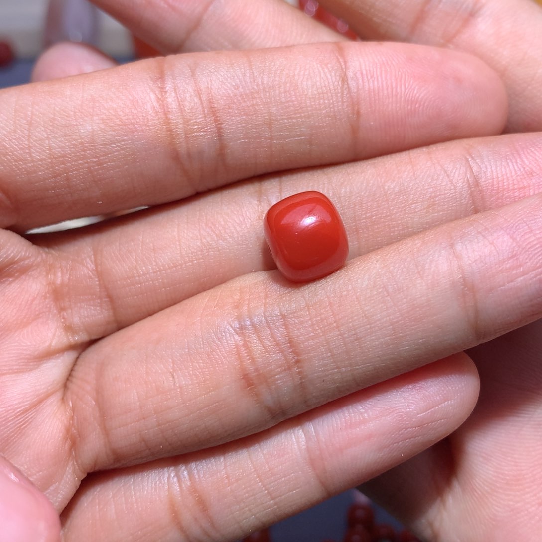 南红玛瑙老型10×9未镶嵌蒙*拿微纹