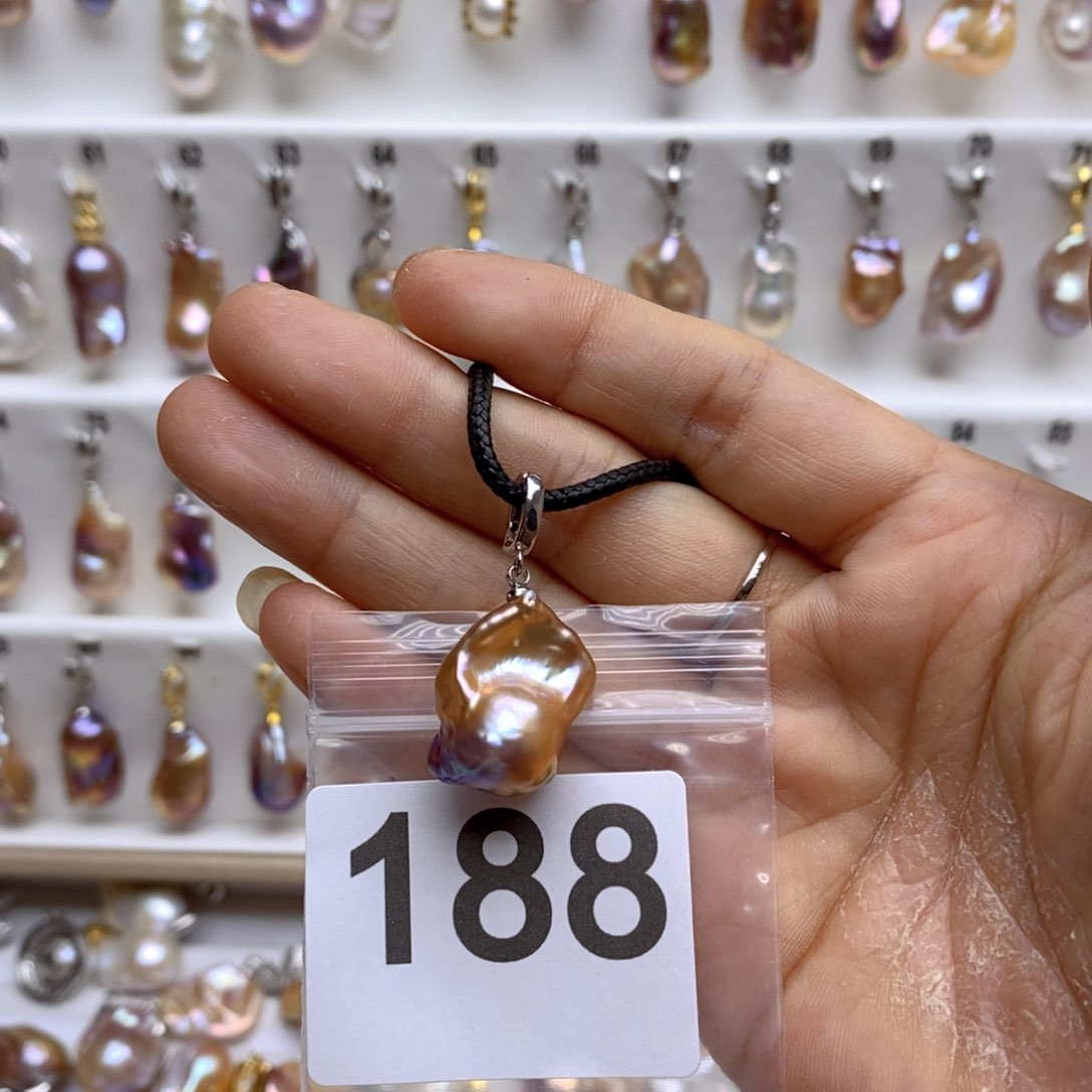 淡水珍珠颈饰银S925镶嵌188