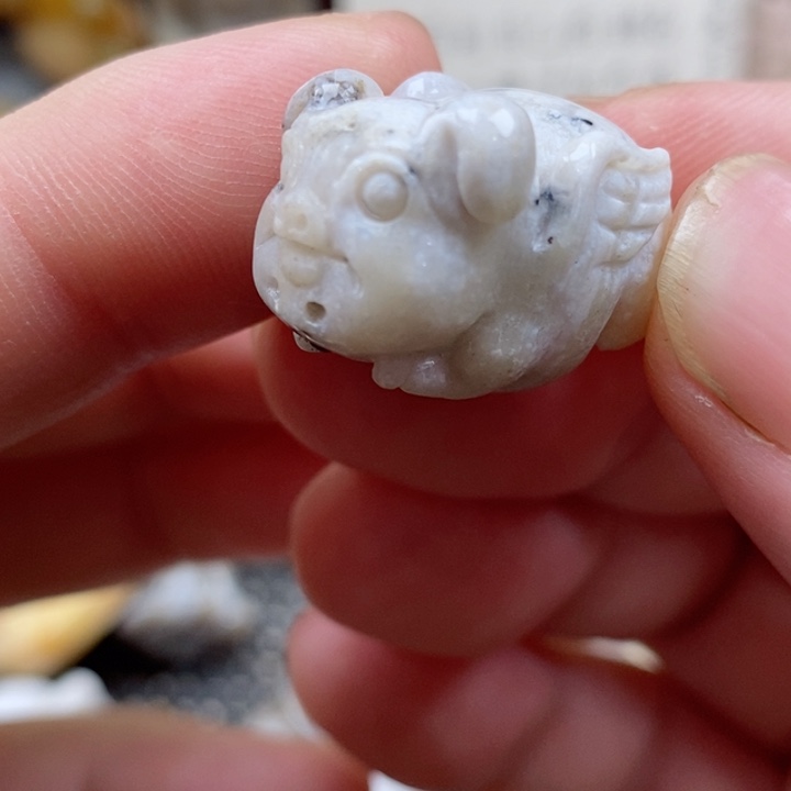 颈饰未镶嵌硅化珊瑚（珊瑚玉）有瑕 小