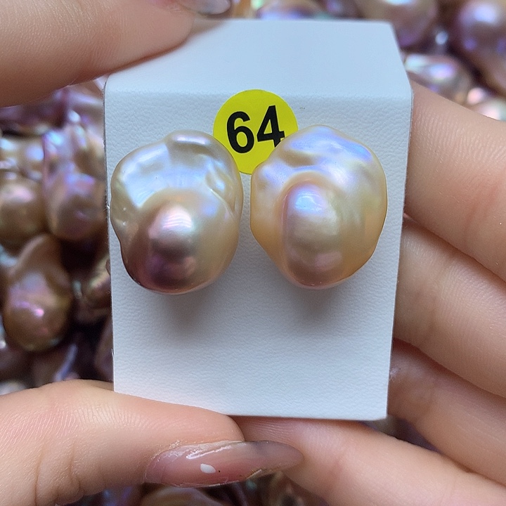 淡水珍珠耳饰银S925镶嵌