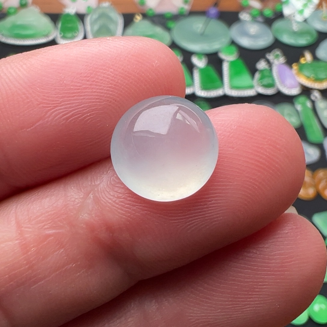 翡翠颈饰未镶嵌蛋面11