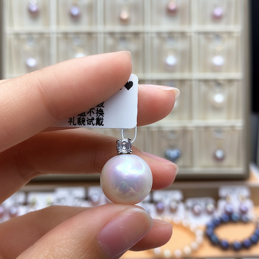 颈饰合金淡水珍珠