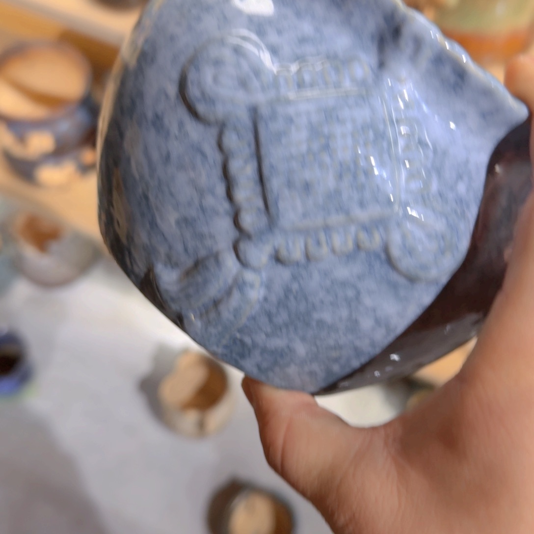 紫砂花盆粗陶 醋盆