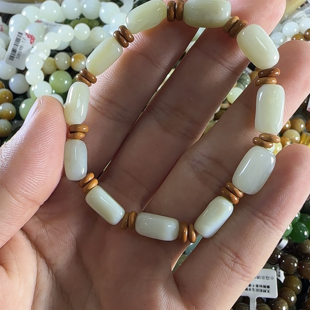 和田玉手链未镶嵌4