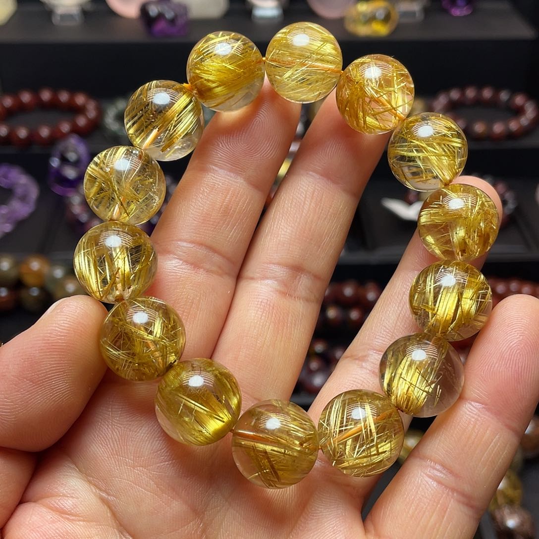 水晶手链未镶嵌钛晶手链