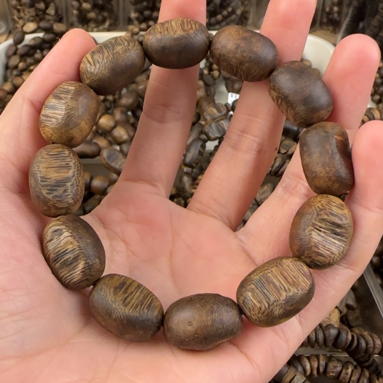 【闪购商品】沉香手串观**潮奇楠手串13.2克