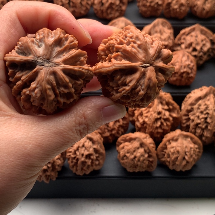 吊坠文玩核桃N***n秦岭野生官帽大花