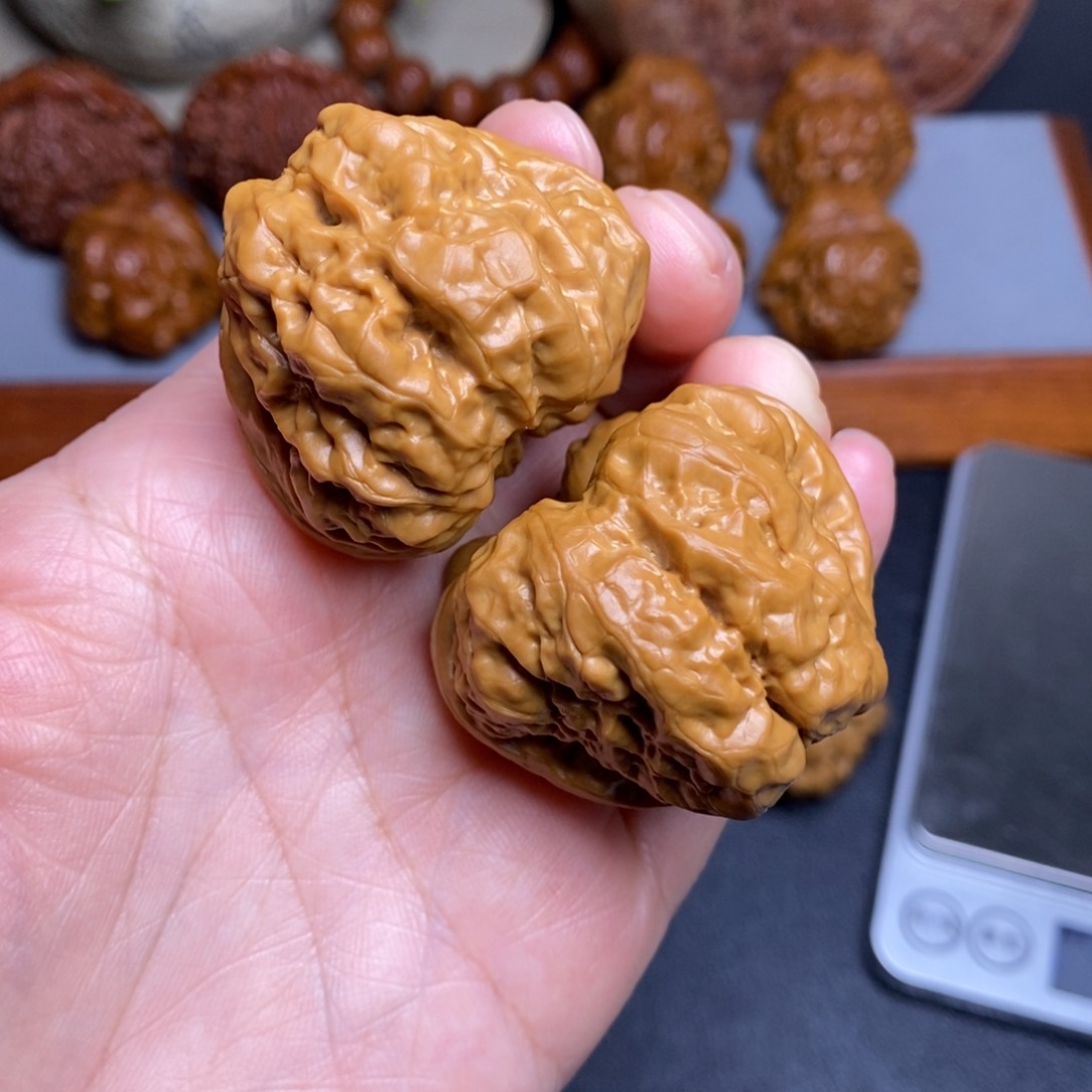 文玩核桃把件42蛤蟆头