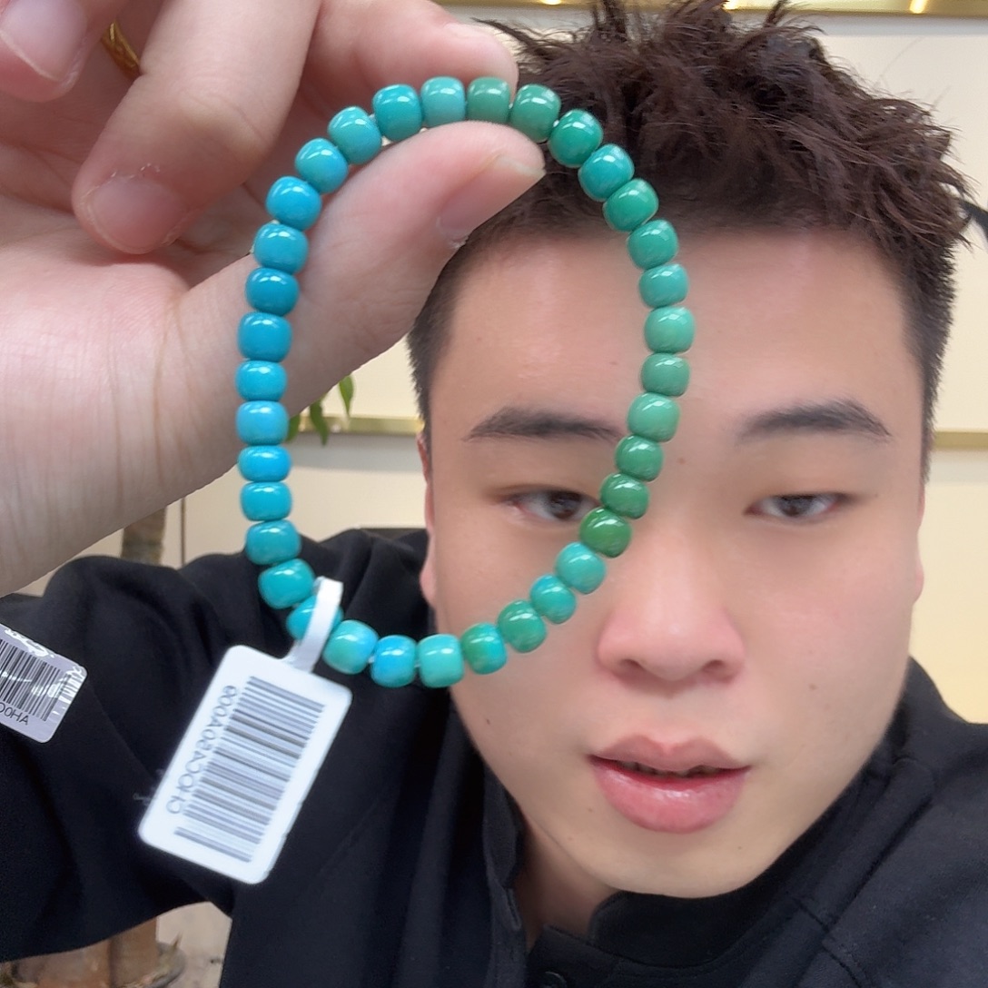 欧***琳绿松石未镶嵌珠宝奇石516