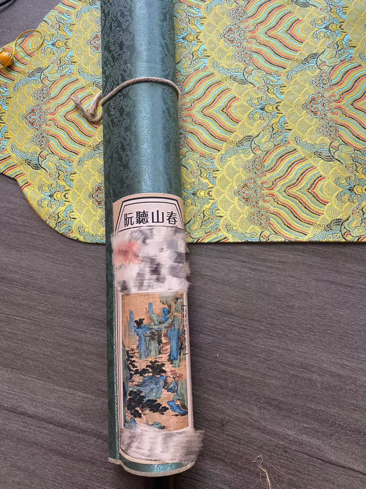 【罗家专属】1030-19国风阮听山春图用于书画创作