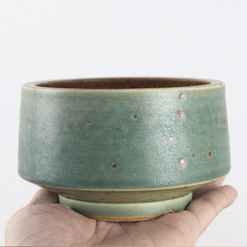 泥泥粗陶铁质泥钵钵多肉盆景德镇复古粗陶透气割脚多肉陶瓷植物盆