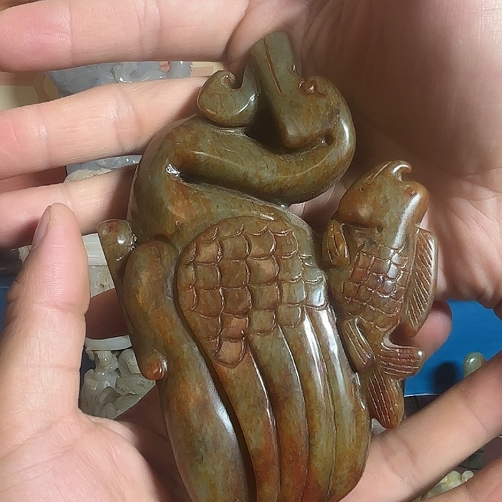 未镶嵌和田玉（青玉）挂件