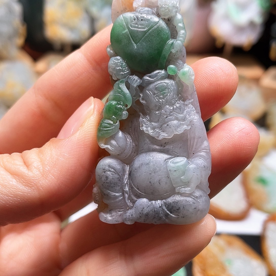 定制翡翠未镶嵌钟馗