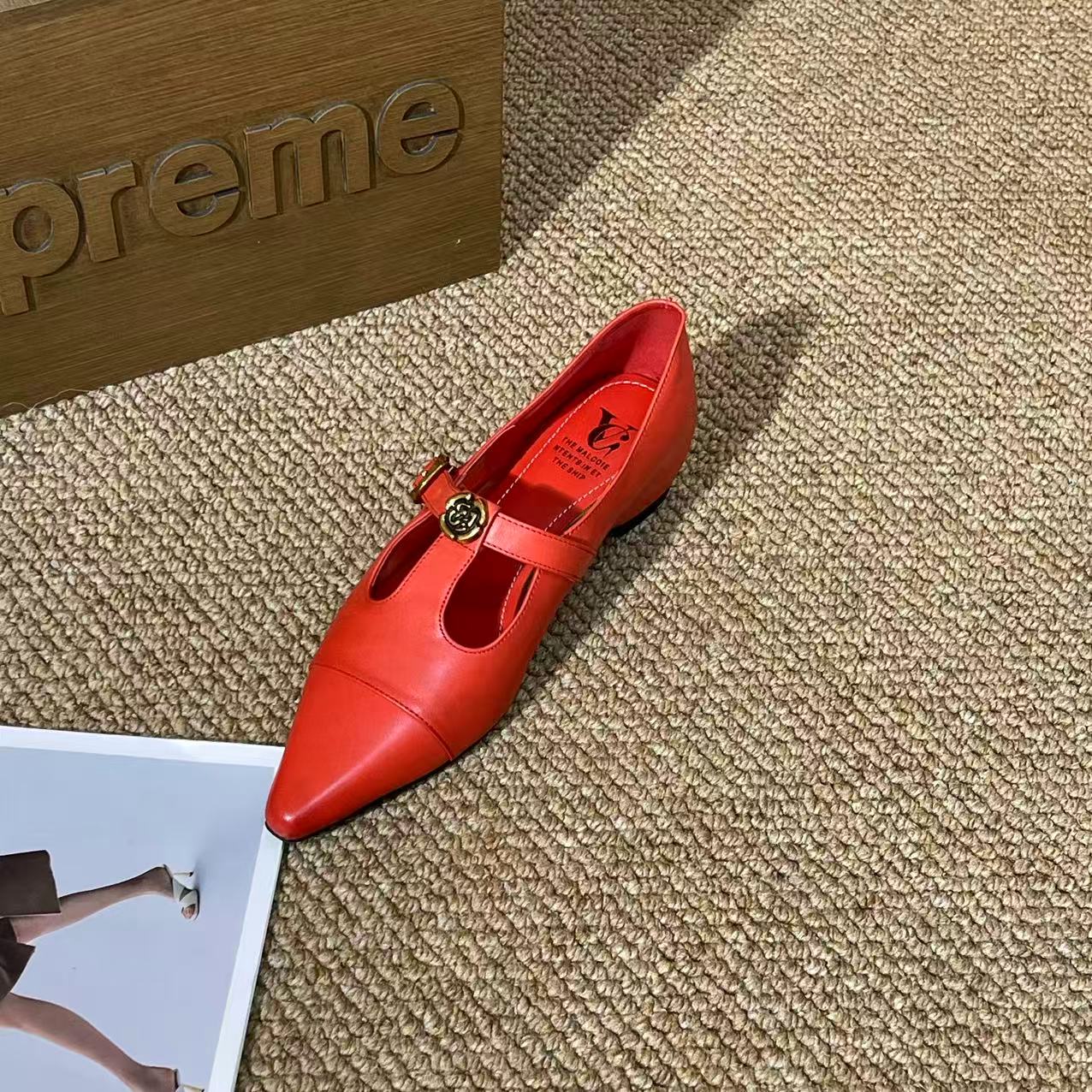 DJ时尚单鞋-A6688红色