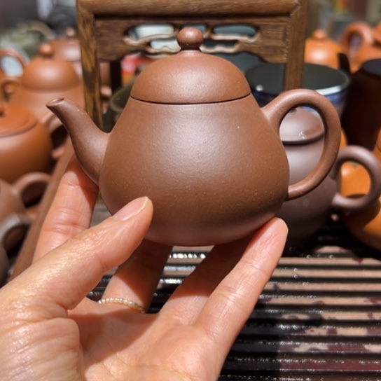 紫砂壶紫砂壶九十年代紫泥梨120c c