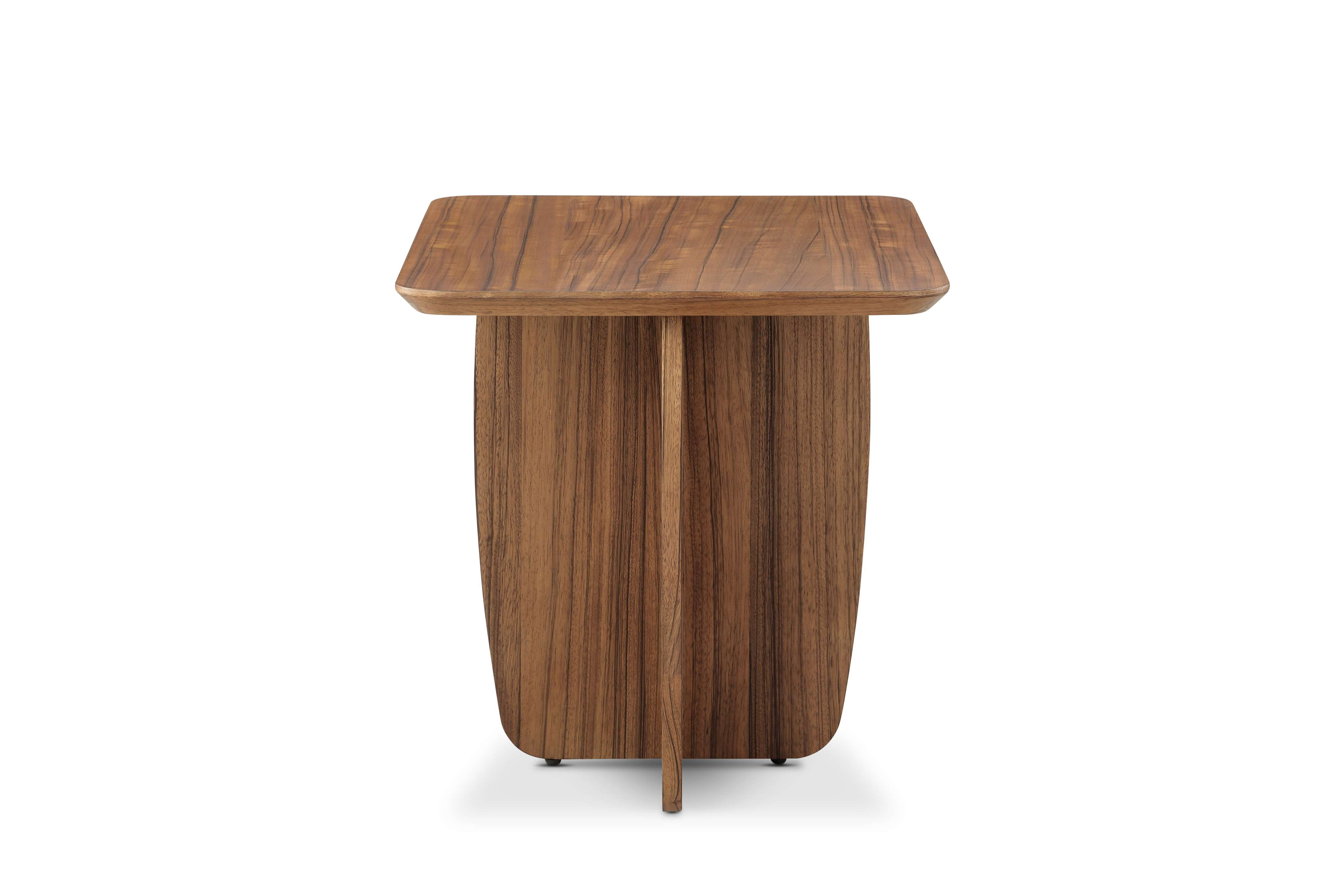 楷模-辛西娅角几边几胡桃木新中式客厅茶室简约