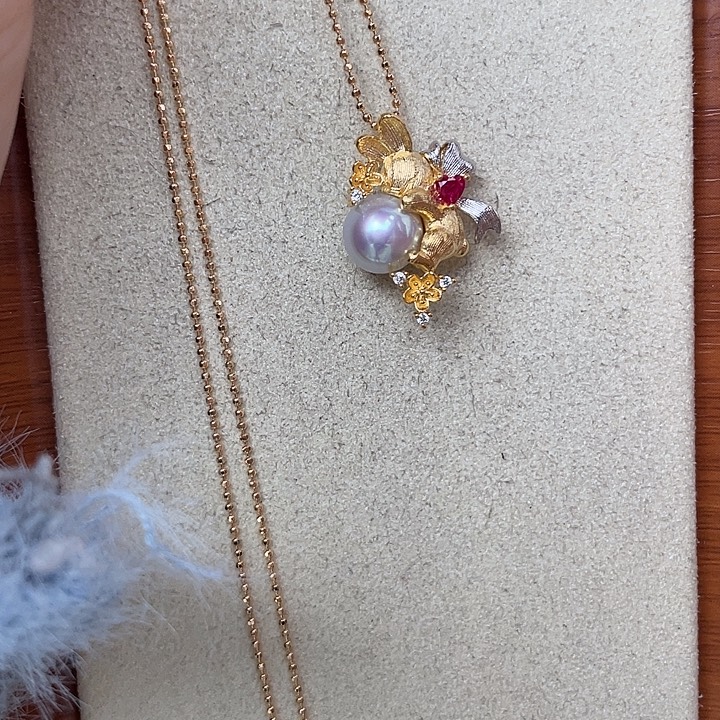 吊坠(赠链)银S925镶嵌海水珍珠