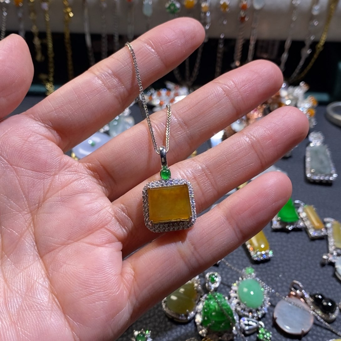 翡翠手链银S925镶嵌翡翠