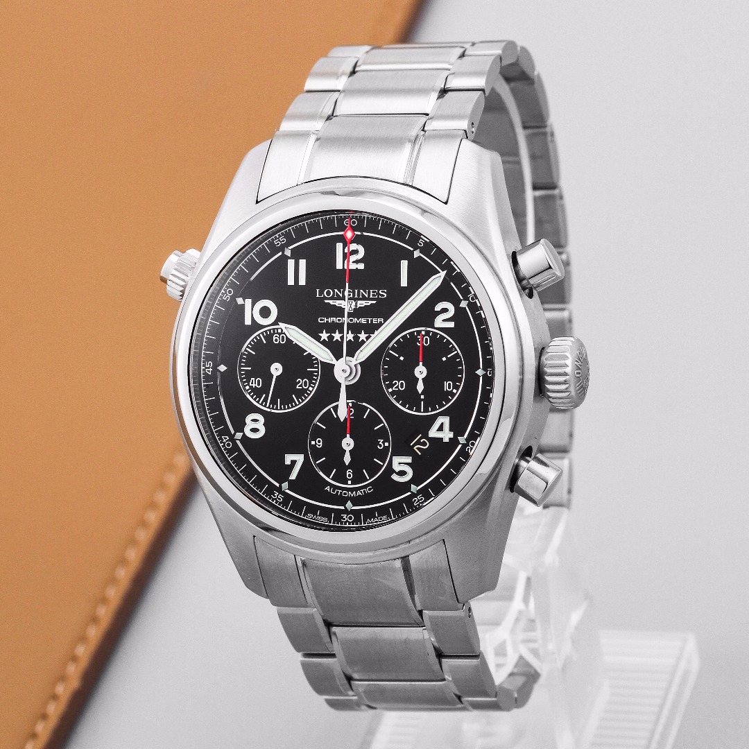 99新 Longines/浪琴 运动系列/L3.820.4.53.6/自动机械男士腕表