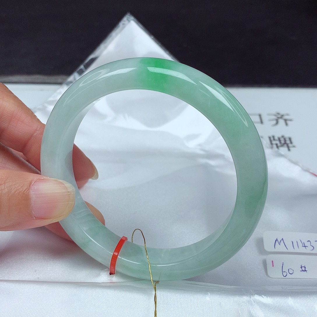 未镶嵌手镯翡翠60圈4339