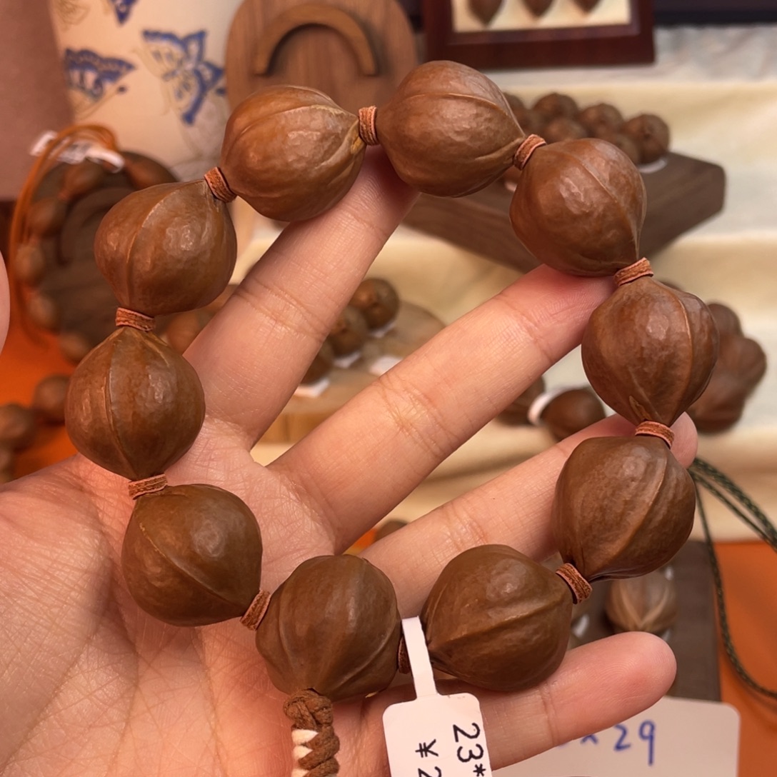 正***觉橄榄核手串/手链2327梅林铁核