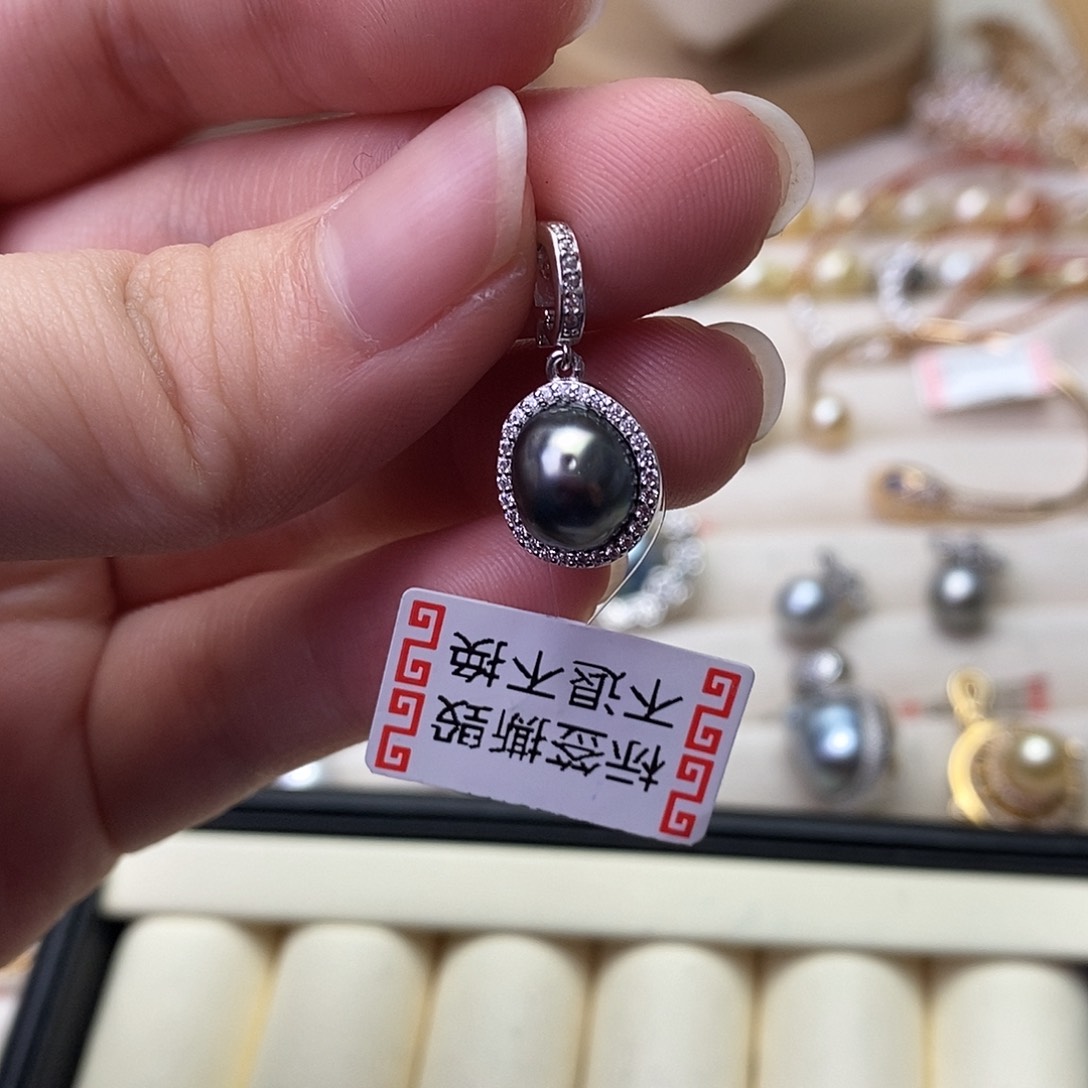 海水珍珠颈饰银S925镶嵌