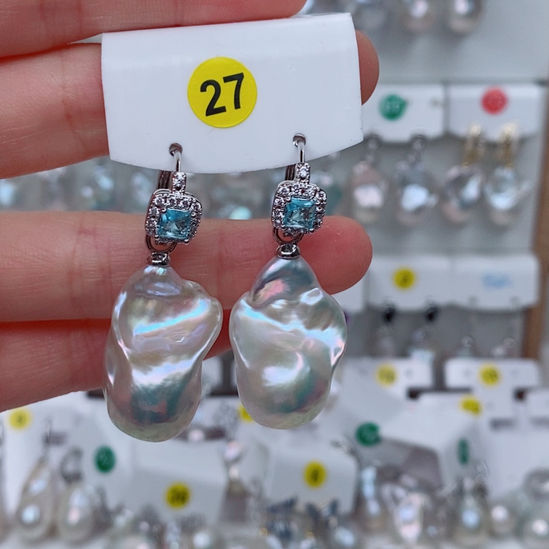 稳***福银S925镶嵌其他淡水珍珠