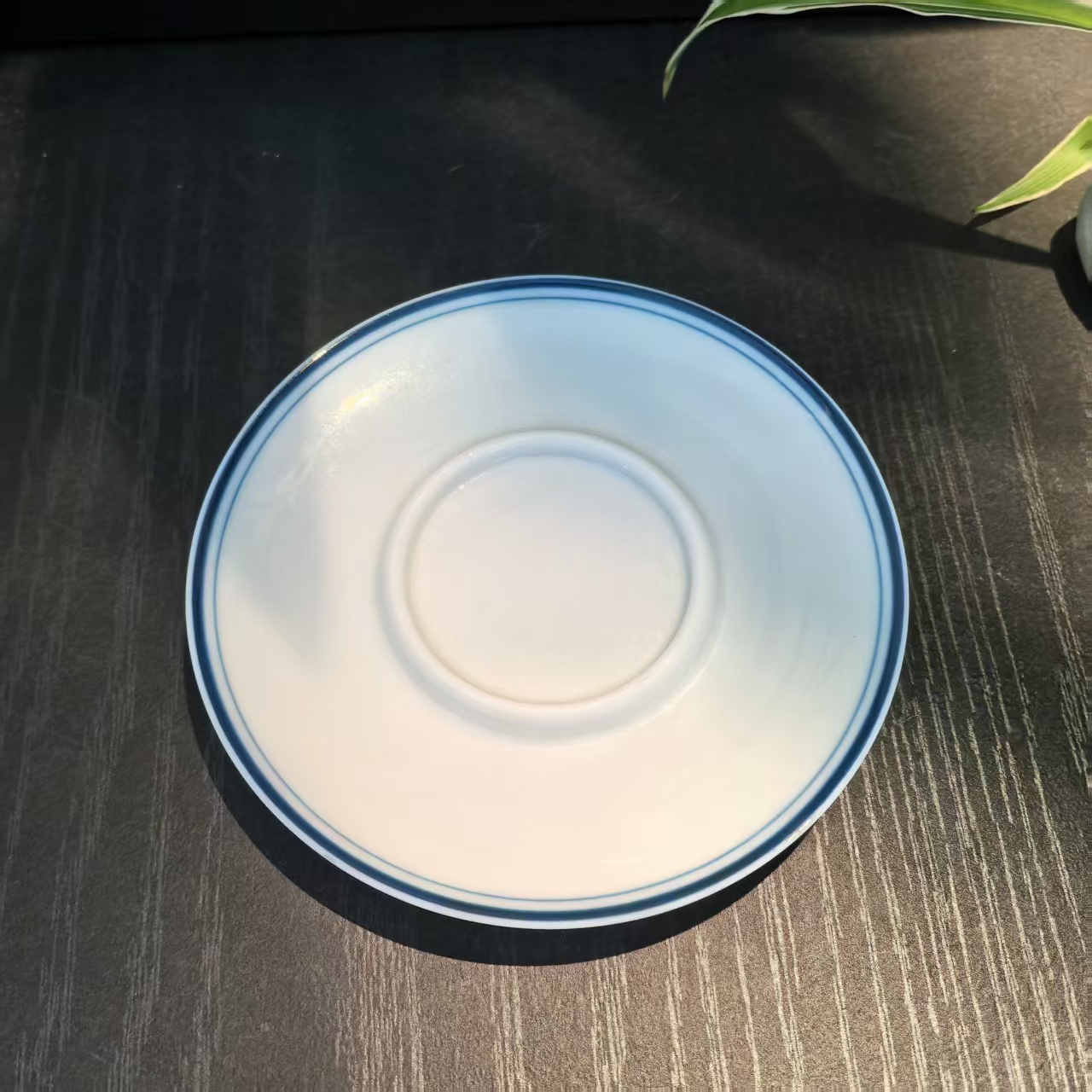 【各种盖置/壶承看这里】10.5cm蓝线玉兰花青莲花纯白冰种