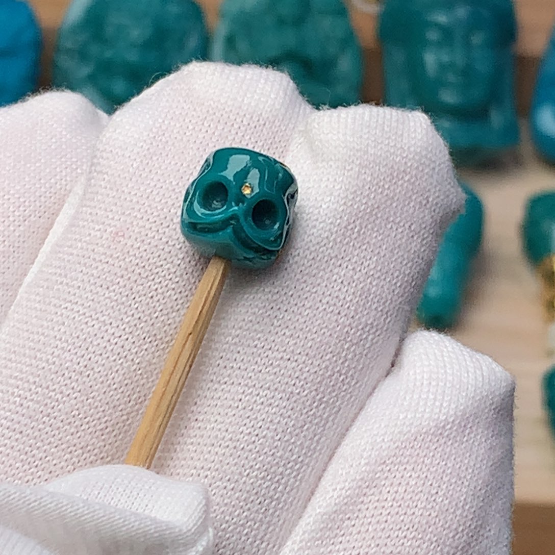 绿松石珠宝奇石未镶嵌6*