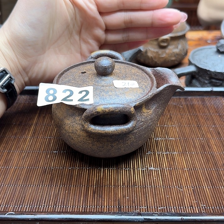 纯手工制作粗陶茶具