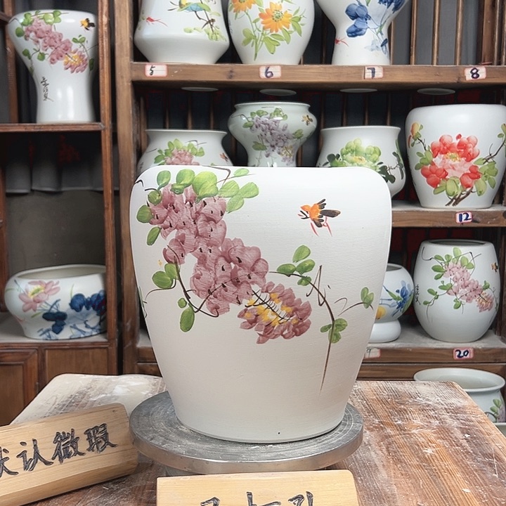 摆件苹果紫藤新款陶瓷大