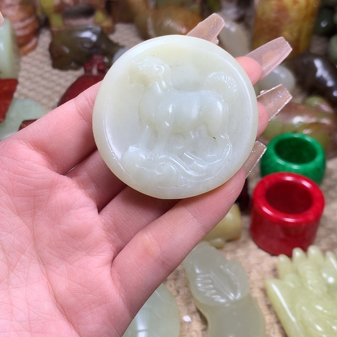 白玉菩提吊坠挂件