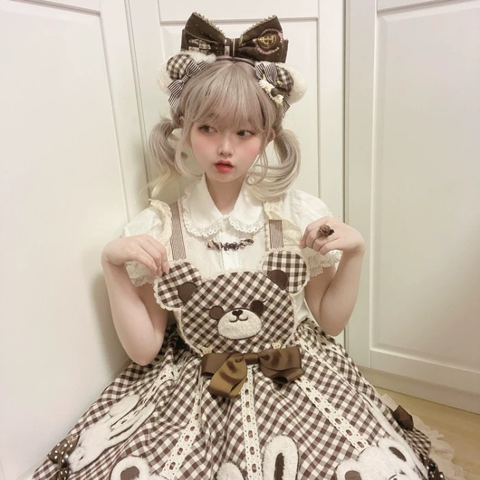 【实体店正品】棕色熊古力lolita 背带裙Lolita日常 冶田团治