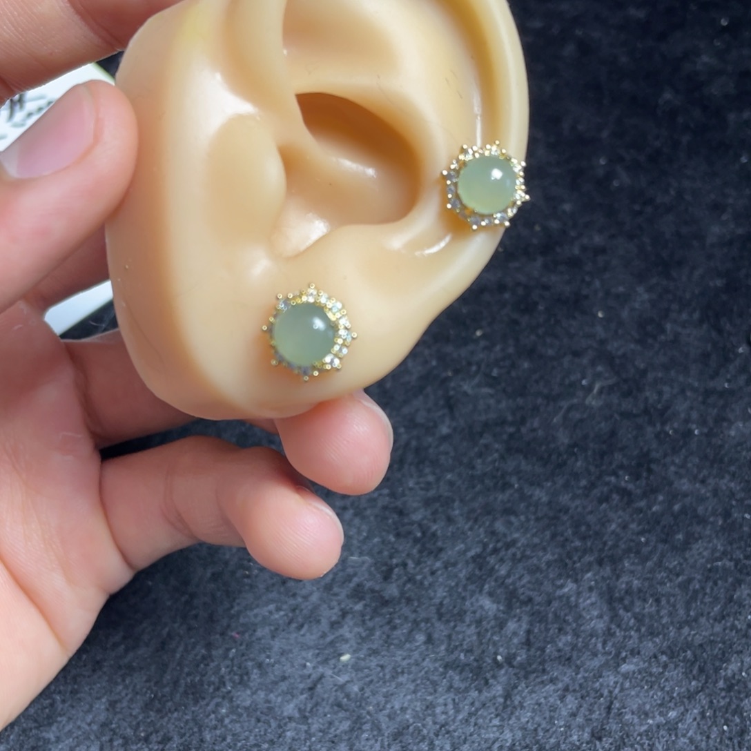 翡翠银S925镶嵌戒指