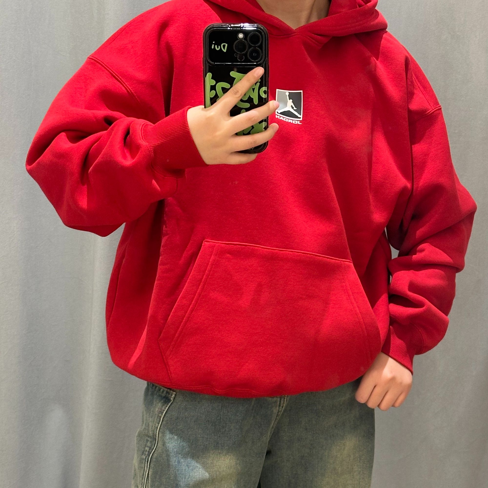 NIKE/耐克官方正品 JORDAN连帽红色百搭显瘦卫衣流光风HV0545-687