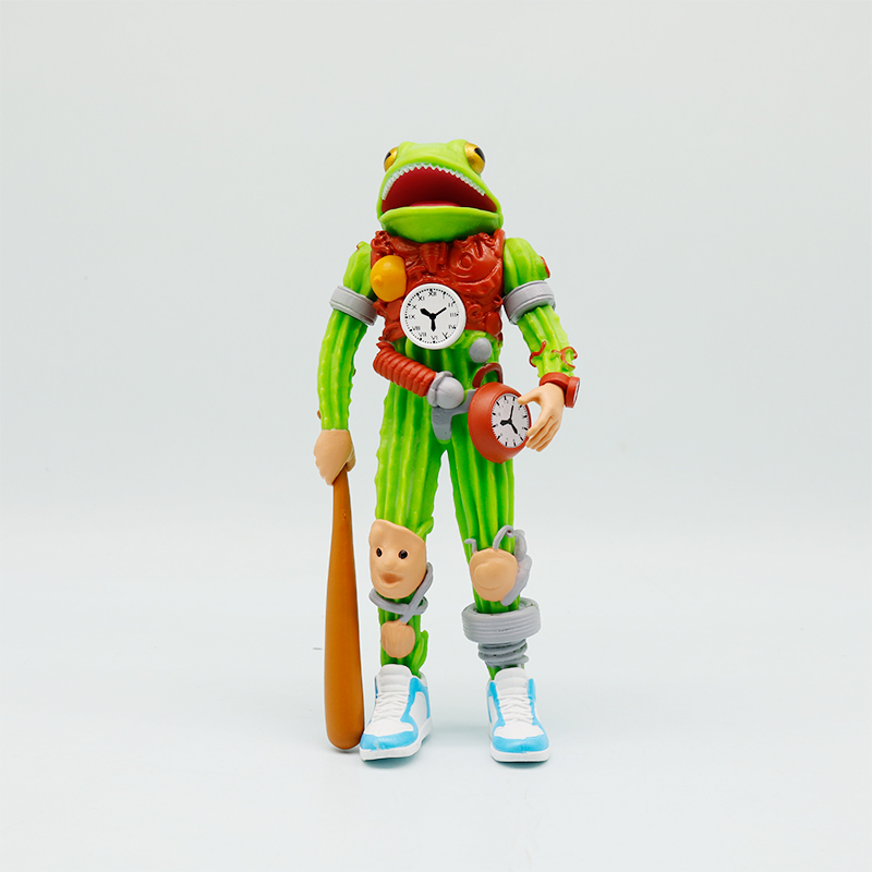 大号仙人掌青蛙融合怪玩具外国山海经关节可动模型儿童玩具礼物