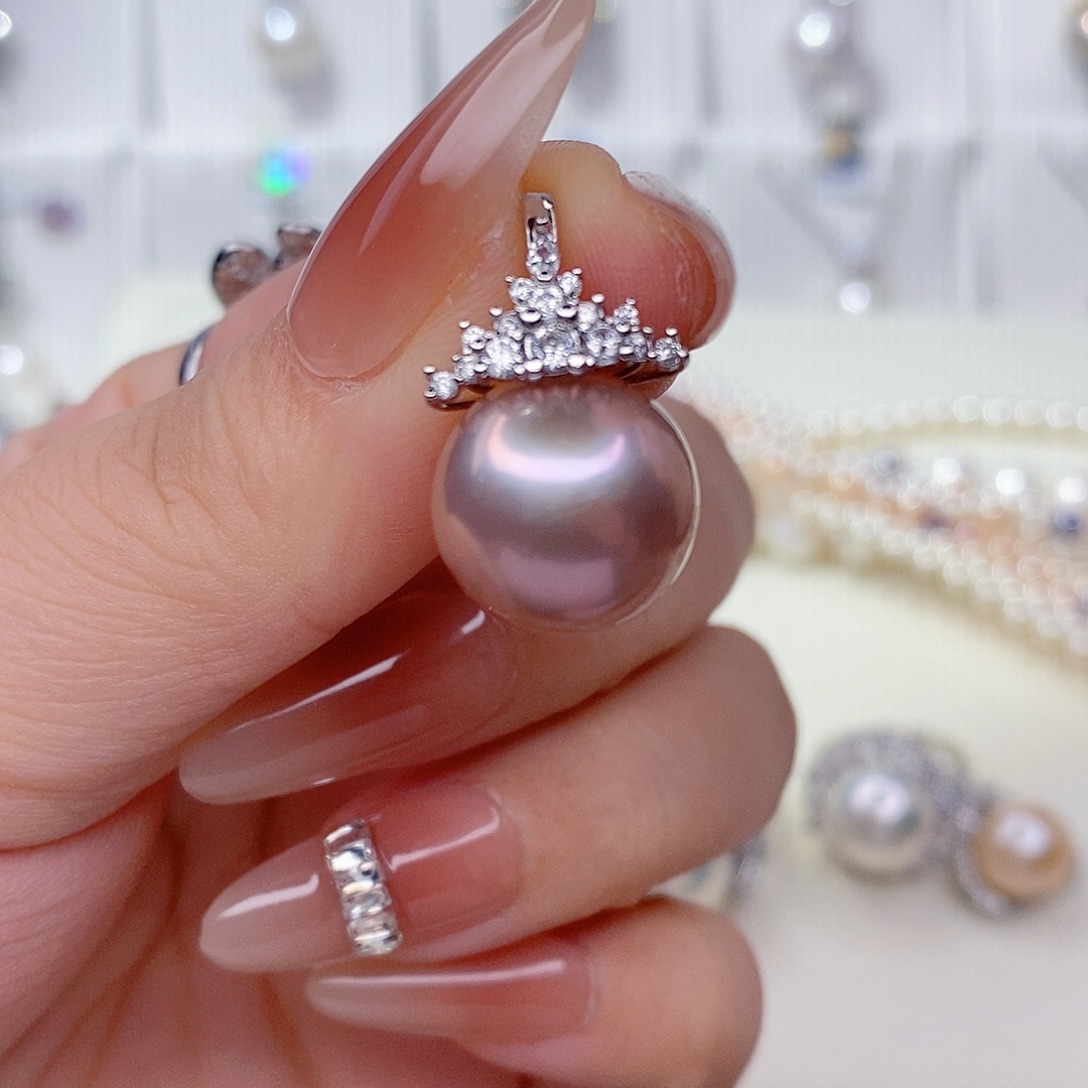 淡水珍珠未镶嵌吊坠(赠链)13➕