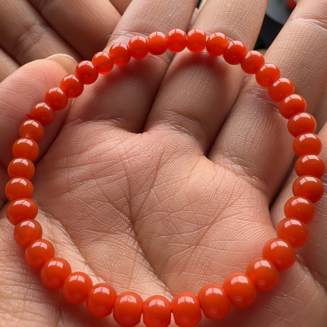 南红玛瑙未镶嵌单圈5.3