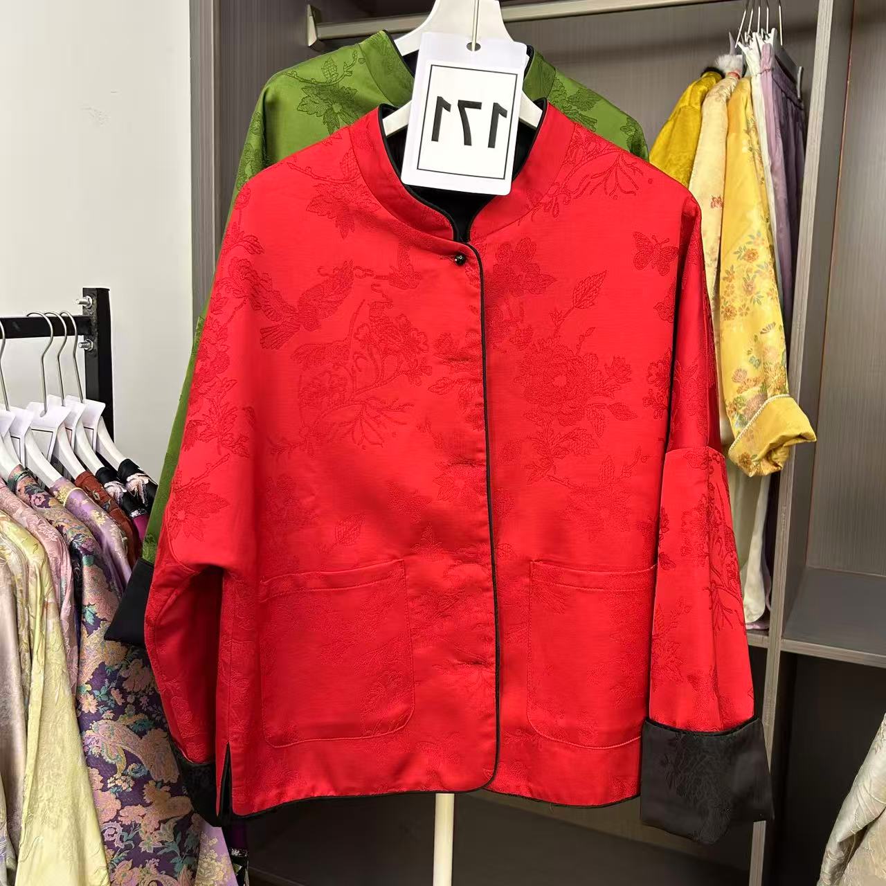 柜柜货】新中式国风双面双穿外套171