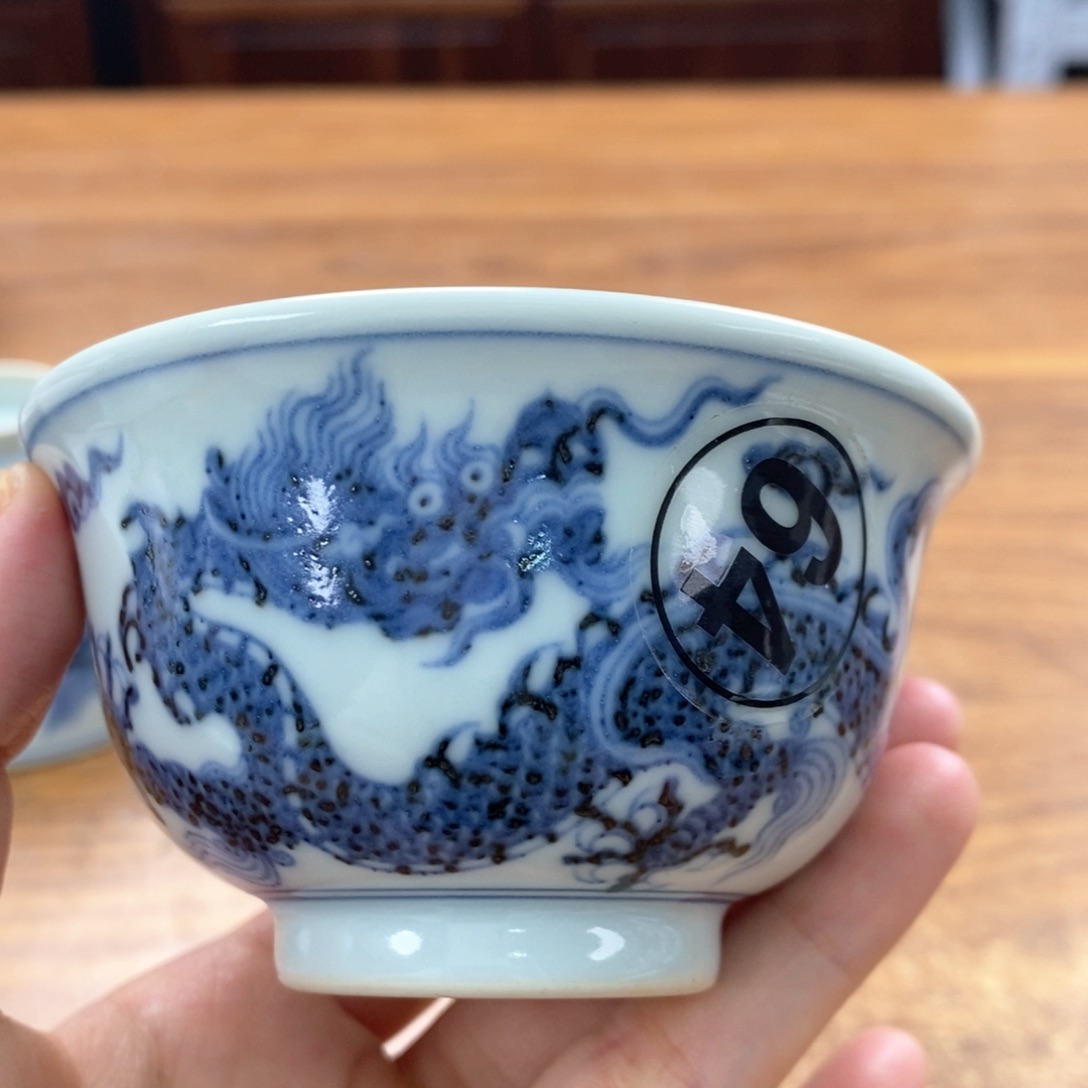 桔*手工手绘柴窑单杯