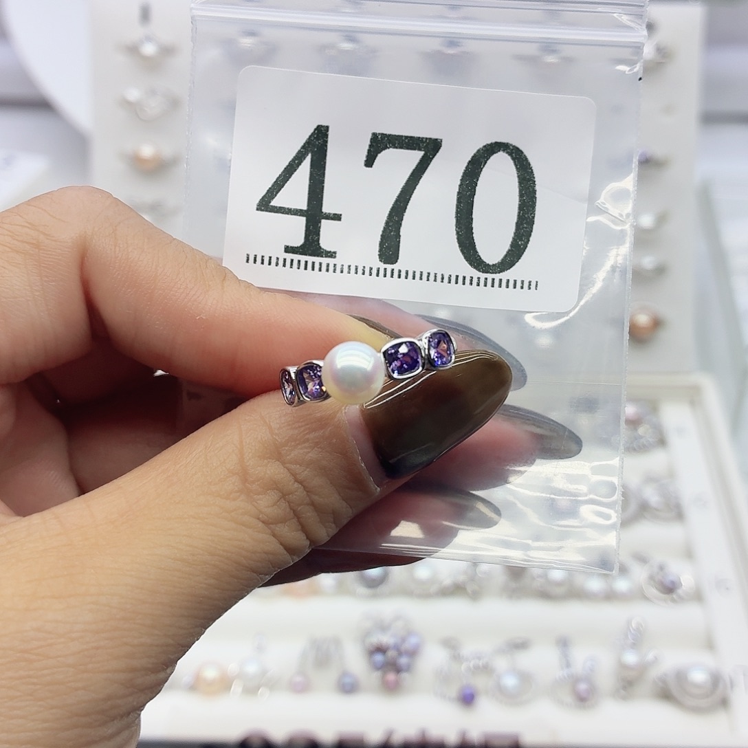 竹***雨银S925镶嵌珠宝奇石淡水珍珠47 拍2发1