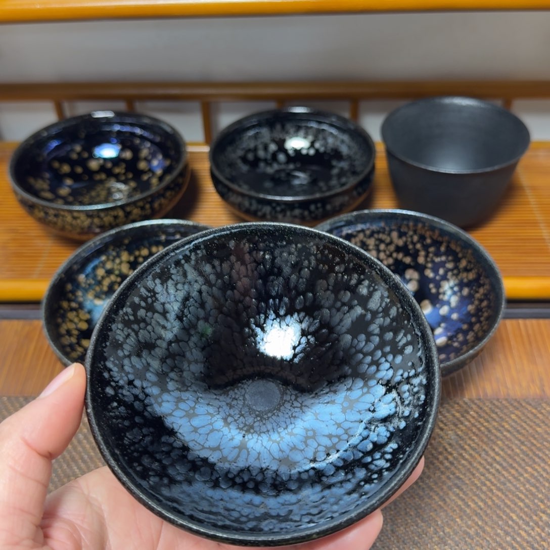 茶盏开*野建盏手工制作主人杯茶杯