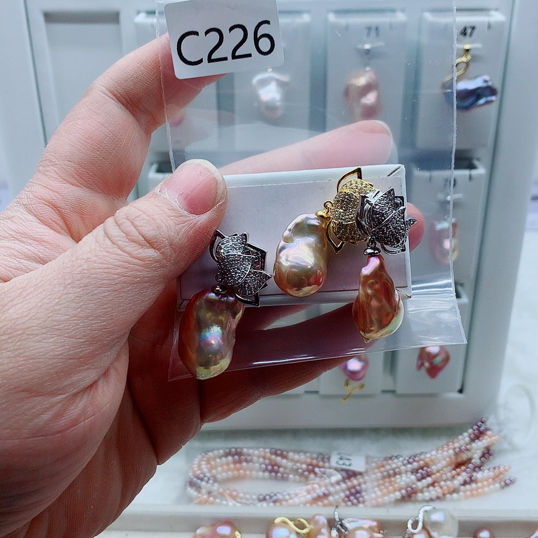 淡水珍珠吊坠(不含链)合金