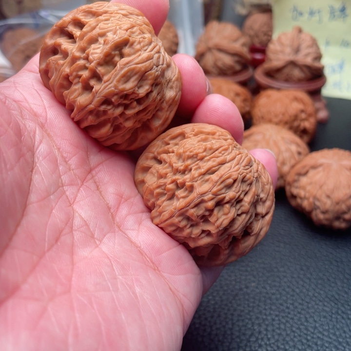 文玩核桃把件43全品山地磨盘蝴蝶磨