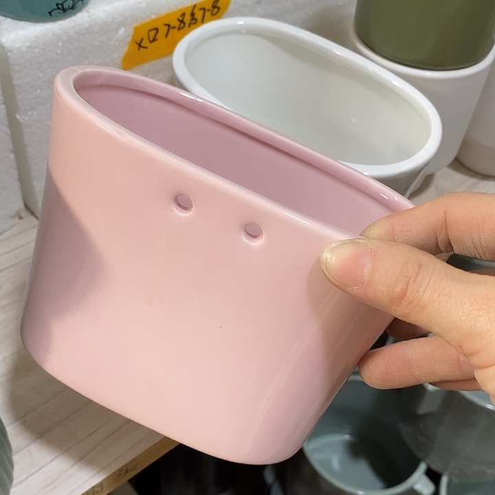 摆件陶陶盆有孔 瑕疵介意勿拍