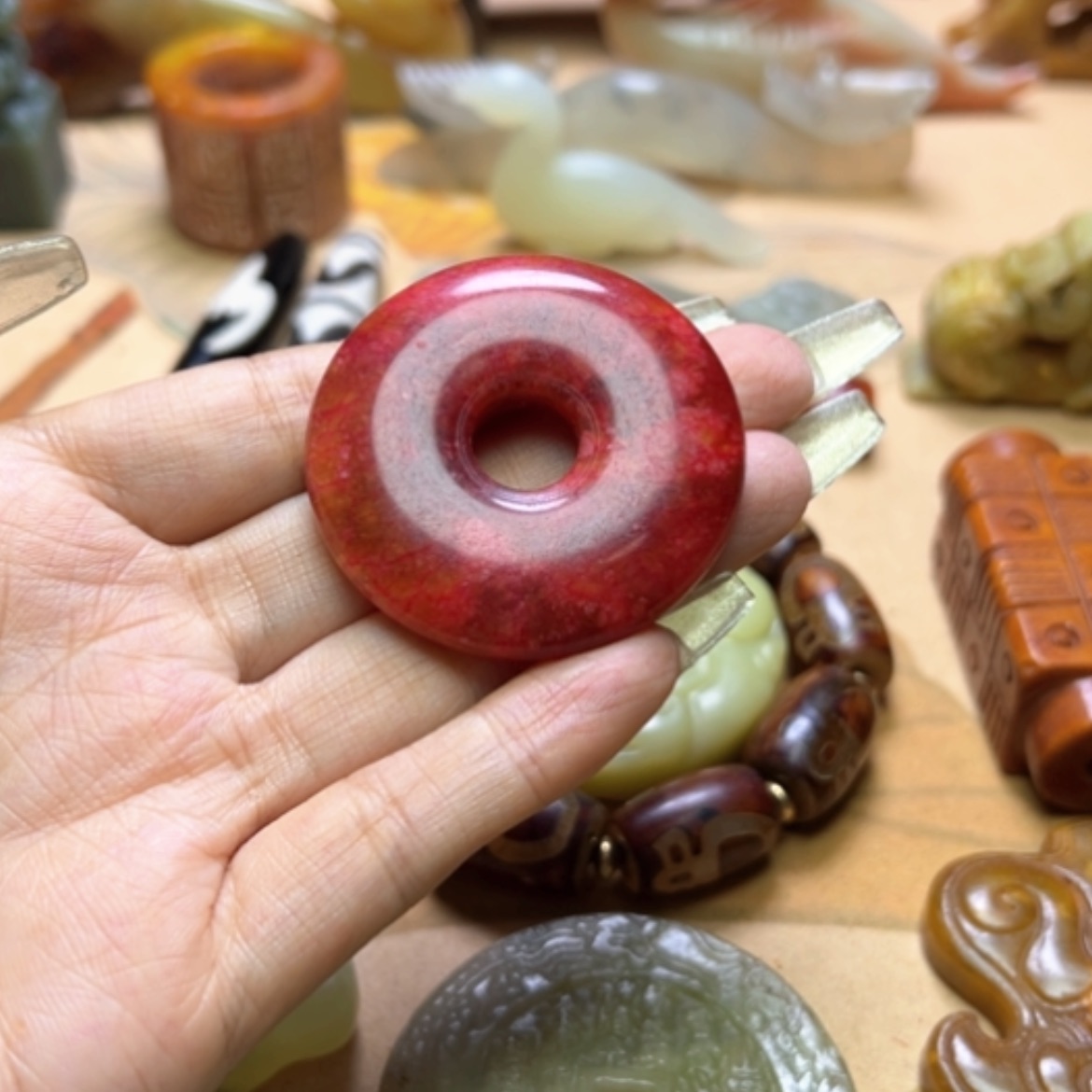 【闪购商品】蛇纹石玉颈饰未镶嵌