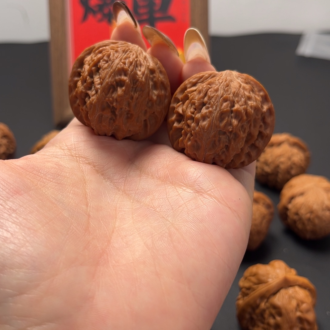 文玩核桃把件磨盘38