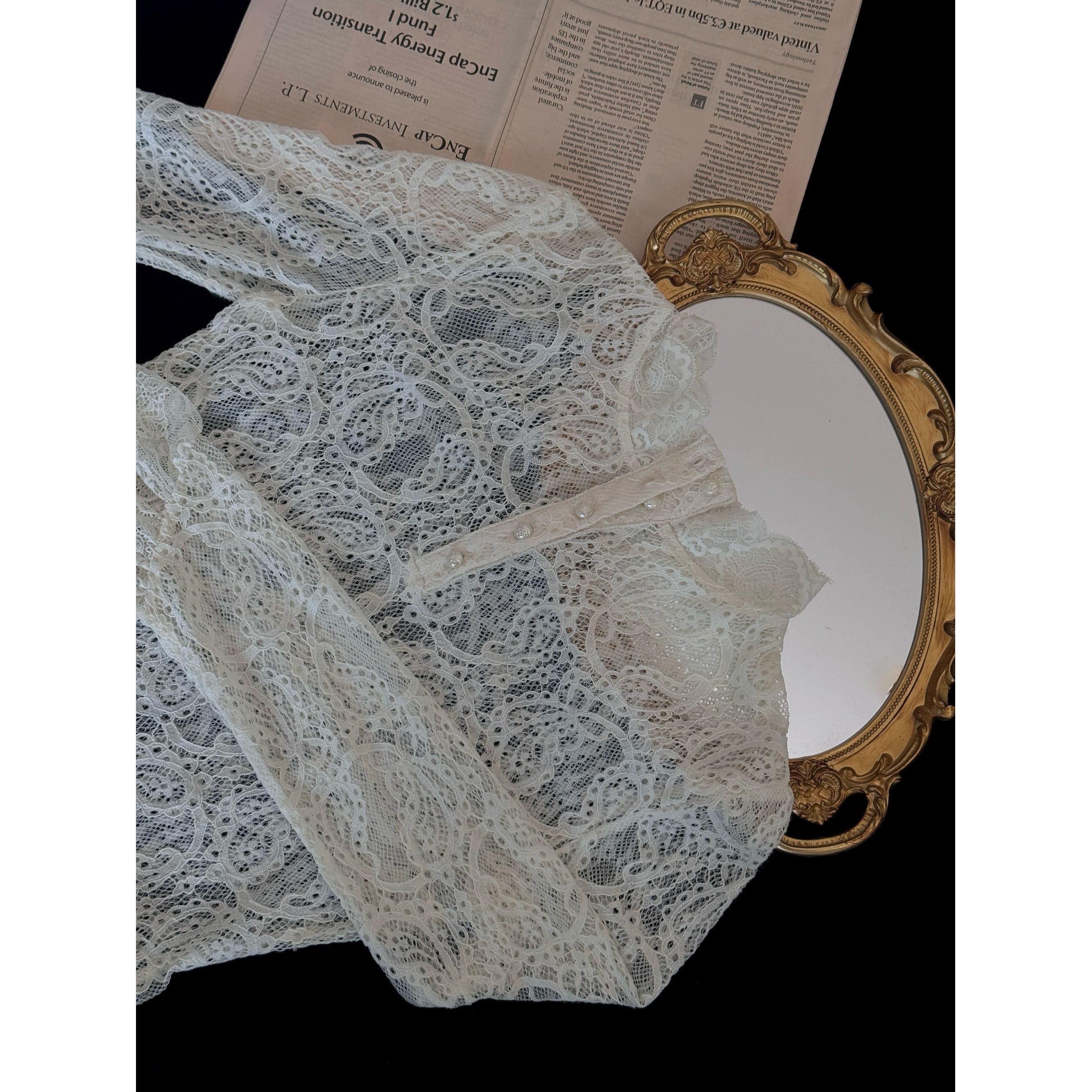 无艳一禾 百搭蕾丝衫YH025895